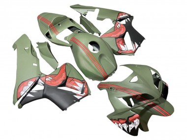 Carena Moto Honda CBR600RR 2005-2006 - Verde Rosso Squalo Fabbrica