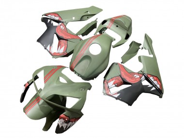 Carena Moto Honda CBR600RR 2005-2006 - Verde Rosso Squalo Fabbrica