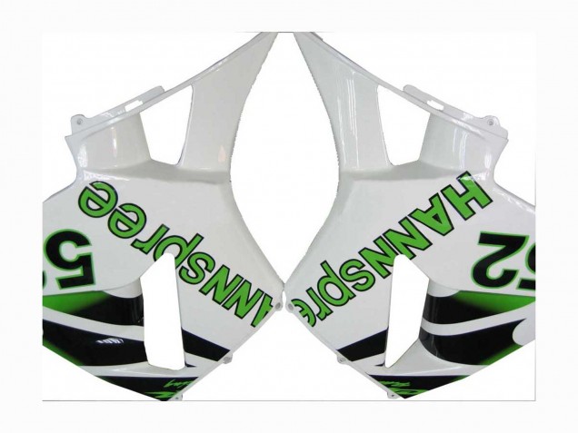 Carena Moto Honda CBR600RR 2005-2006 - Verde Bianco Nero Hannspree 52