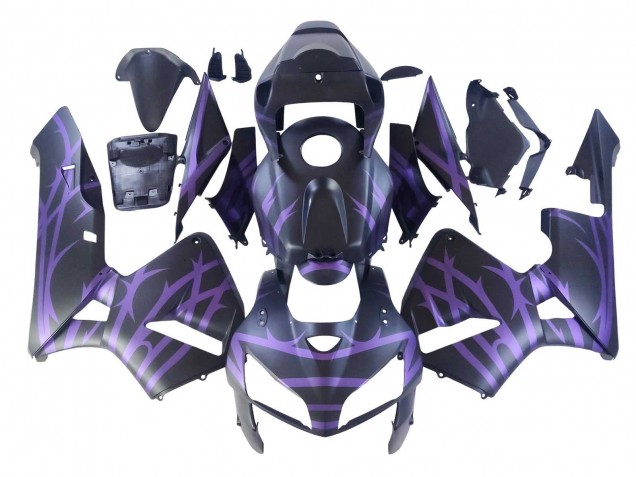 Carena Moto Honda CBR600RR 2005-2006 - Nero Opaco Viola