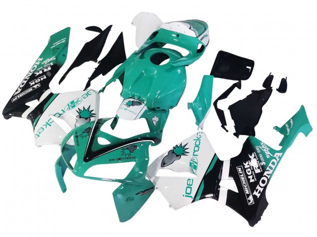 Carena Moto Honda CBR600RR 2005-2006 - Verde Chiaro Bianco Nero Lucido Joe Rocket