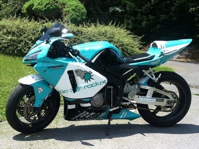 Carena Moto Honda CBR600RR 2005-2006 - Verde Chiaro Bianco Nero Lucido Joe Rocket