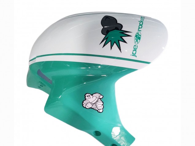 Carena Moto Honda CBR600RR 2005-2006 - Verde Chiaro Bianco Nero Lucido Joe Rocket