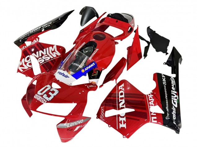 Carena Moto Honda CBR600RR 2005-2006 - Rosso Nero Valsir 03