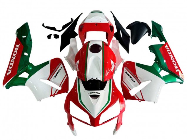 Carena Moto Honda CBR600RR 2005-2006 - Rosso Bianco Verde