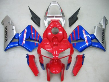 Carena Moto Honda CBR600RR 2005-2006 - Rosso Blu Argento Fabbrica
