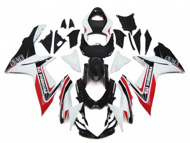 Carena Moto Suzuki GSXR 600/750 2011-2024 - Bianco Rosso Nero Alstare
