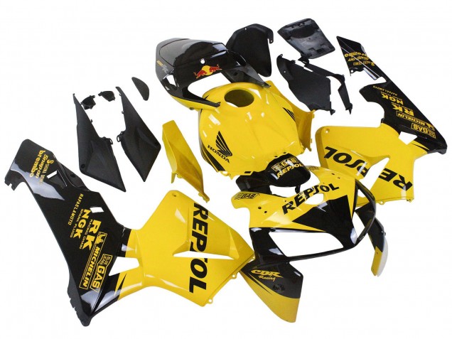 Carena Moto Honda CBR600RR 2005-2006 - Giallo Nero Repsol