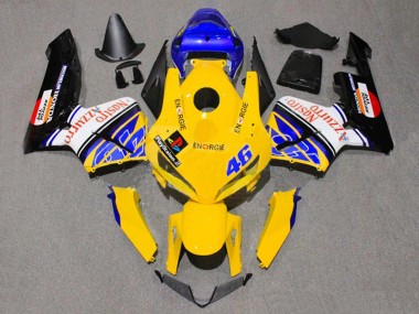 Carena Moto Honda CBR600RR 2005-2006 - Giallo Blu Bianco Nastro Azzurro 46 Fabbrica