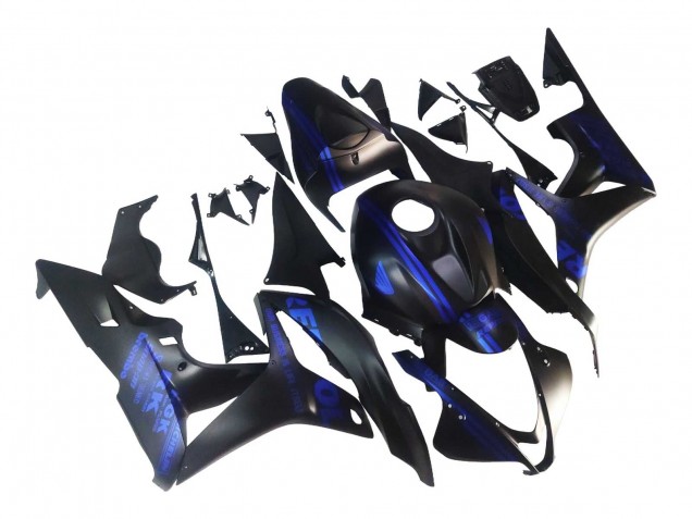 Carena Moto Honda CBR600RR 2007-2008 - Nero Opaco Blu Repsol
