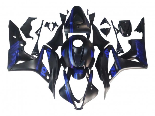 Carena Moto Honda CBR600RR 2007-2008 - Nero Opaco Blu Repsol