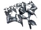 Carena Moto Honda CBR600RR 2007-2008 - Nero Opaco Bianco Repsol