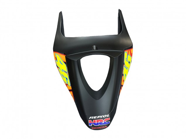 Carena Moto Honda CBR600RR 2007-2008 - Nero Opaco Arancia Rosso Rossi Repsol 46