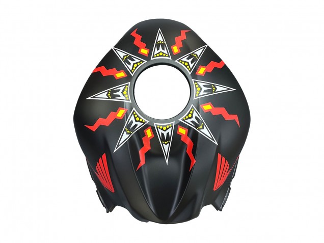Carena Moto Honda CBR600RR 2007-2008 - Nero Opaco Arancia Rosso Rossi Repsol 46