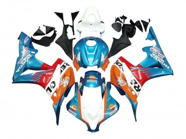 Carena Moto Honda CBR600RR 2007-2008 - Arancia Bianco Rosso Blu Repsol Fabbrica