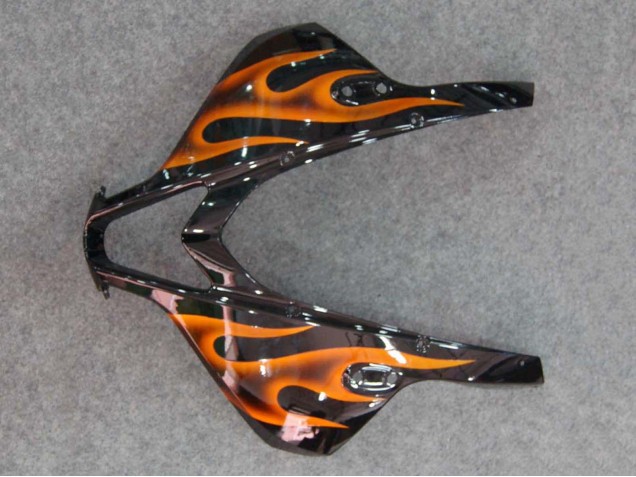 Carena Moto Honda CBR600RR 2007-2008 - Nero Lucido Arancia Fiamma