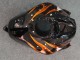 Carena Moto Honda CBR600RR 2007-2008 - Nero Lucido Arancia Fiamma