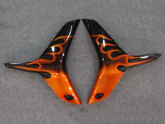 Carena Moto Honda CBR600RR 2007-2008 - Nero Lucido Arancia Fiamma