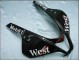 Carena Moto Honda CBR600RR 2007-2008 - Nero Lucido Bianco West