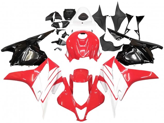 Kit Carena Moto Honda CBR600RR 2009-2012 - Bianco Rosso Nero Lucido
