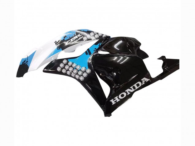 Kit Carena Moto Completo Honda CBR600RR 2009-2012 - Bianco Blu Nero Lucido