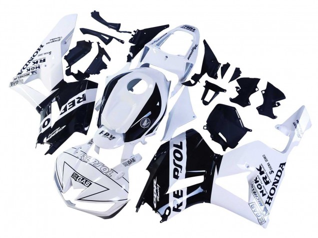 Carene Moto Honda CBR600RR 2013-2026 - Bianco Nero Lucido Repsol