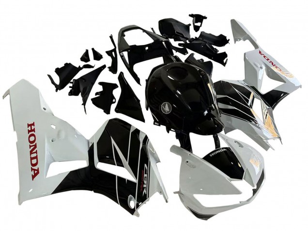 Kit Carena Moto Honda CBR600RR 2013-2026 - Bianco Nero Lucido
