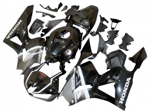 Carene Moto Honda CBR600RR 2013-2026 - Argento Nero Lucido