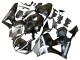 Carene Moto Honda CBR600RR 2013-2026 - Argento Nero Lucido