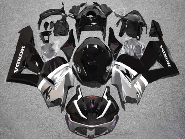 Carene Moto Honda CBR600RR 2013-2026 - Argento Nero Lucido