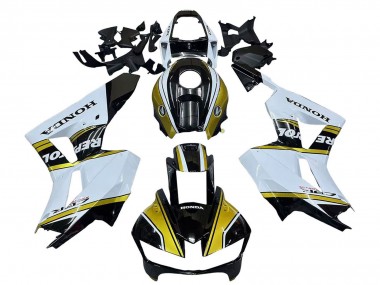 Carena Moto Honda CBR600RR 2013-2023 - Bianco Oro Nero Lucido Repsol Fabbrica