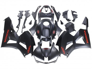 Carena Moto Honda CBR600RR 2013-2023 - Nero Opaco Rosso Decals Fabbrica