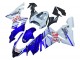 Carena Moto Kawasaki ZX10R 2004-2005 - Lucido Blu Bianco Fiat Motul
