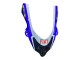 Carena Moto Kawasaki ZX10R 2004-2005 - Lucido Blu Bianco Fiat Motul