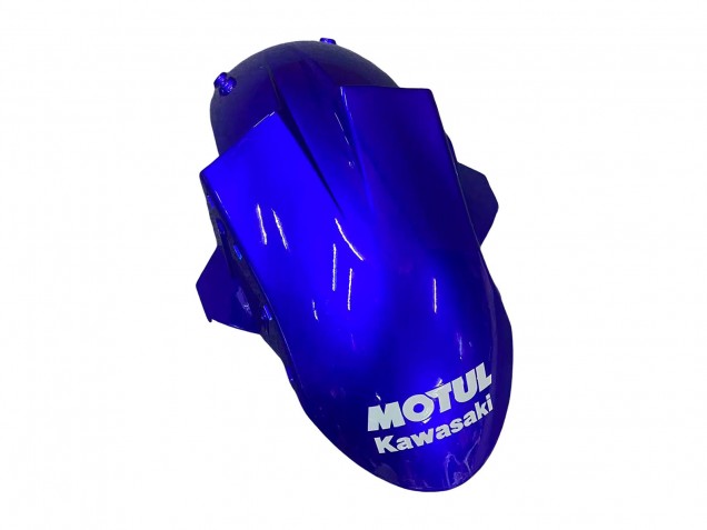 Carena Moto Kawasaki ZX10R 2004-2005 - Lucido Blu Bianco Fiat Motul