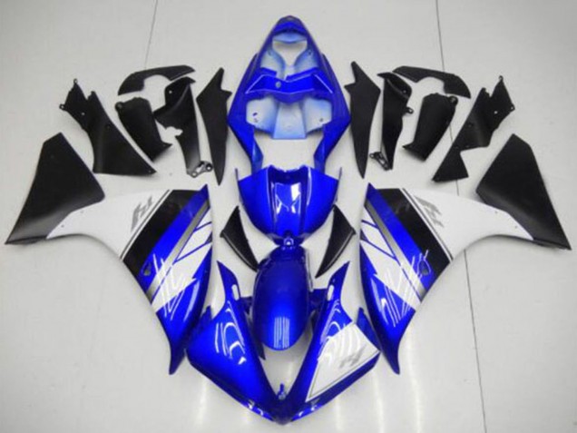 Carena Moto Yamaha YZF R1 2009-2011 - Blu Bianco Nero Opaco