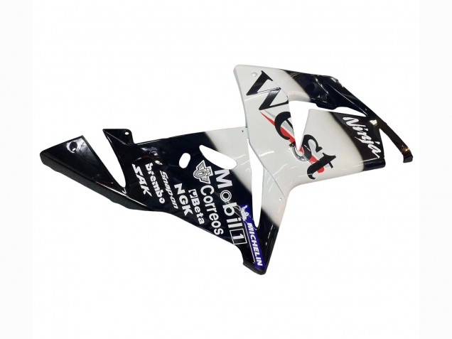 Carena Moto Kawasaki ZX10R 2004-2005 - Bianco Nero West Ninja