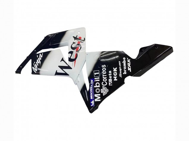 Carena Moto Kawasaki ZX10R 2004-2005 - Bianco Nero West Ninja