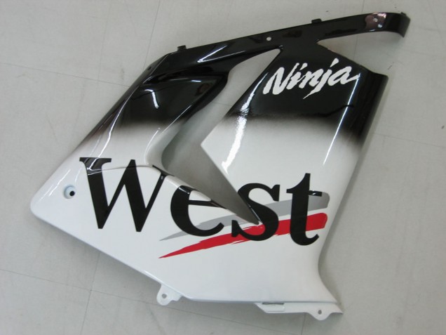 Carena Moto Kawasaki ZX10R 2004-2005 - Bianco Nero West Ninja