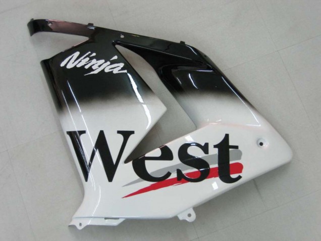 Carena Moto Kawasaki ZX10R 2004-2005 - Bianco Nero West Ninja