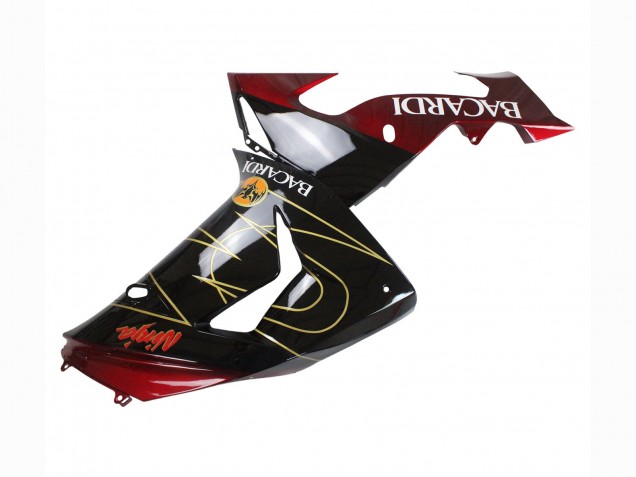 Carena Moto Kawasaki ZX10R 2006-2007 - Nero Rosso Oro BACARDI
