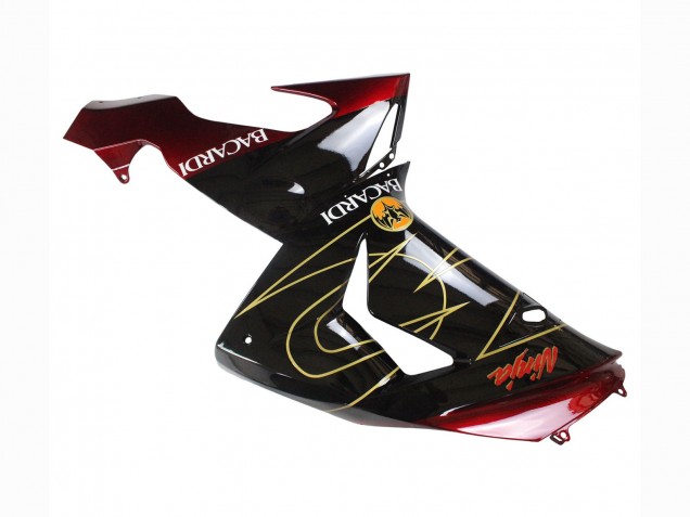 Carena Moto Kawasaki ZX10R 2006-2007 - Nero Rosso Oro BACARDI