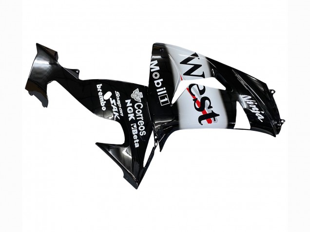 Carena Moto Kawasaki ZX10R 2006-2007 - Nero Lucido Bianco West