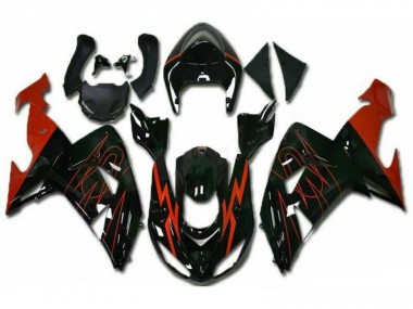 Carena Moto Kawasaki ZX10R 2006-2007 - Nero Lucido Rosso Fabbrica