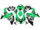 Kit Carena Moto Kawasaki ZX10R 2006-2007 - Verde Bianco Nero