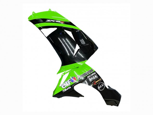 Carena Moto Kawasaki ZX10R 2006-2007 - Verde Nero Elf Touch4 3M