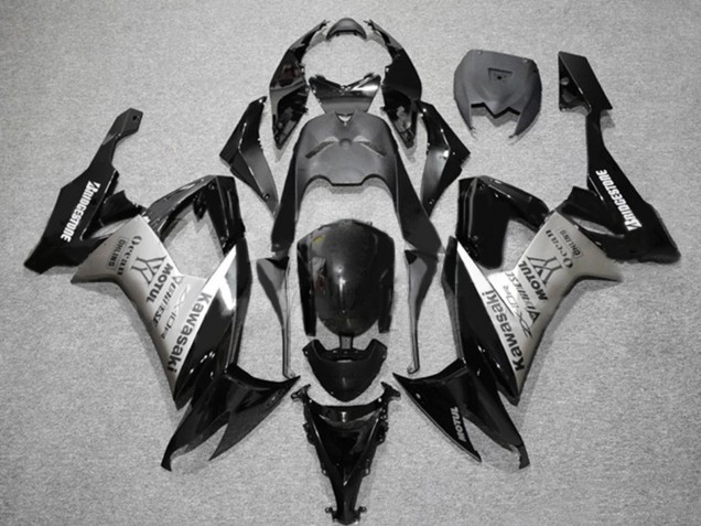 Carena Moto Kawasaki ZX10R 2006-2007 - Nero Opaco Grigio Motul