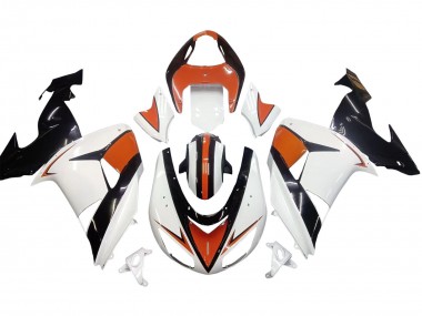 Carena Moto Kawasaki ZX10R 2006-2007 - Bianco Arancia Nero Fabbrica