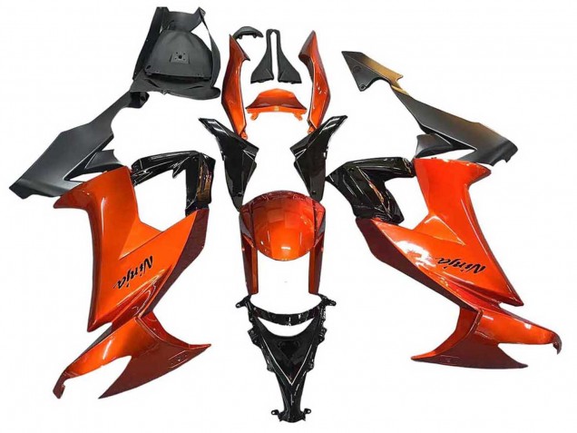 Carena Moto Kawasaki ZX10R 2008-2010 - Burnt Arancia Nero