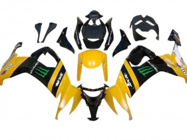 Carena Moto Kawasaki ZX10R 2008-2010 - Giallo Nero Verde Mostro Fabbrica